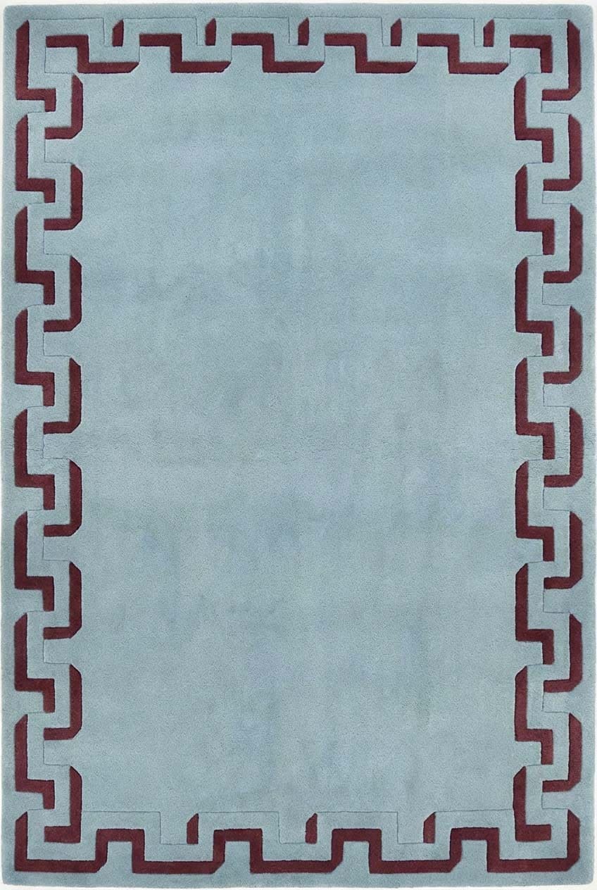 Positano Blue handcrafted rug